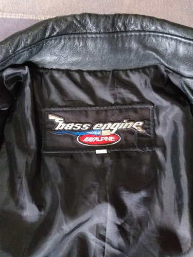 ALPINE Car Audio Bass Engine ALL 100% Leather Coat/Jacket - Pristine Inner Liner - Picture 3 of 11