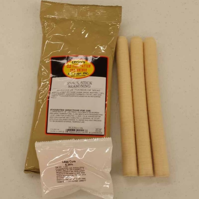 Venison Salami Kit Makes 25 LB Includes Seasoning Mahogany