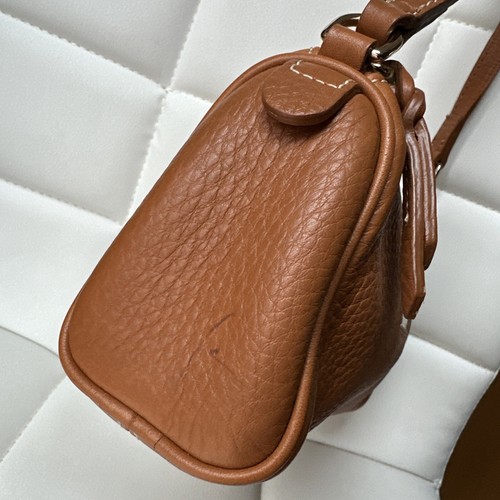 Dooney & Bourke Women's Brown Tan Mini Barrel Shoulder Bag Purse - Picture 7 of 12