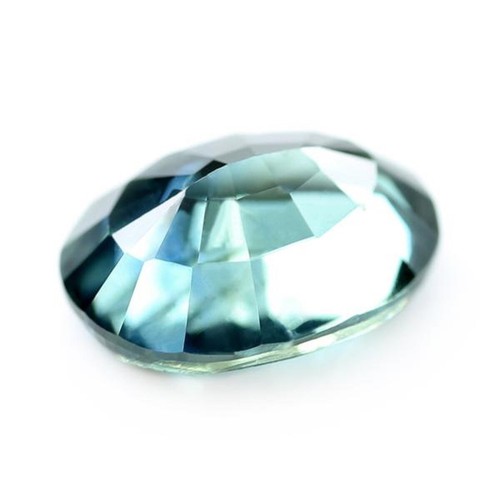 Certified Natural Teal Sapphire SI Clarity Madagascar Oval 6.23x4.76 mm - Picture 2 of 2