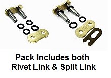 Aprilia 125 RS Extrema X Ring Kette und Ritzel Kit GOLD ' 04-05 Modelle - Bild 3 von 5