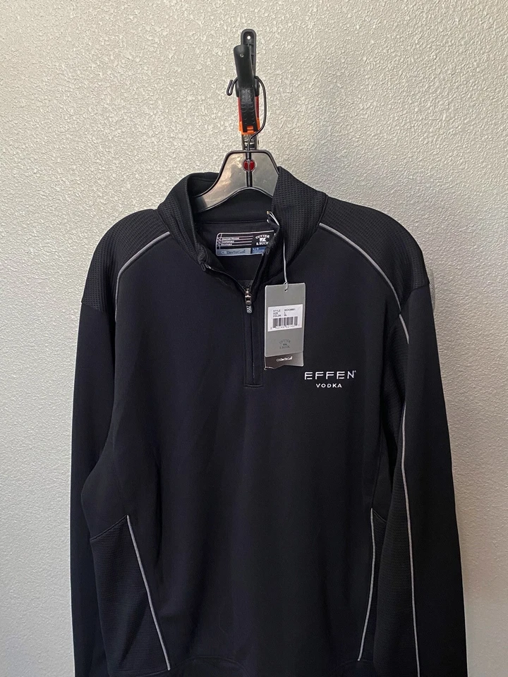 NWT Cutter & Buck Embroidered Effen Vodka Zippered SWEATER Large L - Image 2 of 4