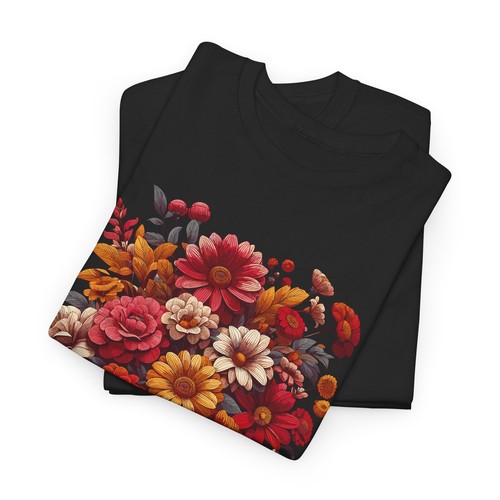 Vintage Flower Bouquet T-shirt - 70s 80s 90s Old School Retro Graphic Tee - Picture 16 of 53