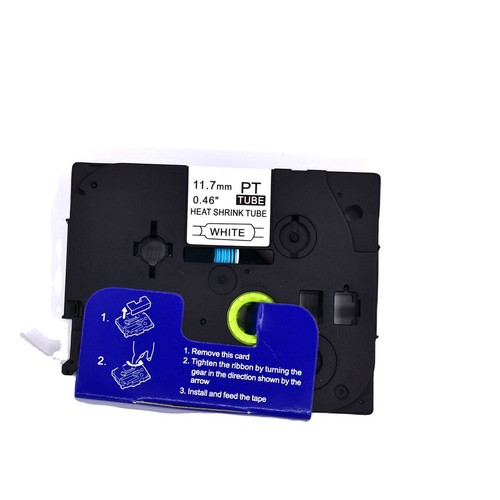 Kompatibel Drucker Etikett HSe-231 Schwarz auf Weiß 0,46 Zoll Schrumpfschlauch Bänder 2 Stück - Bild 2 von 5