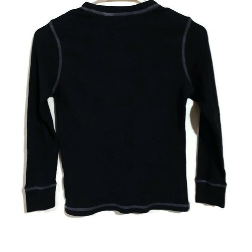 Arizona Boys Black Thermal Sweater Small 8 Pullover Long Sleeve Kids Youth - Picture 2 of 6