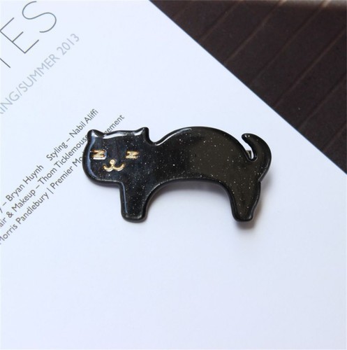 Clip per capelli gatto cartoni animati - Impugnature intrecciate acetato sfumate accessori per capelli donna 1 pz - Foto 10 di 25