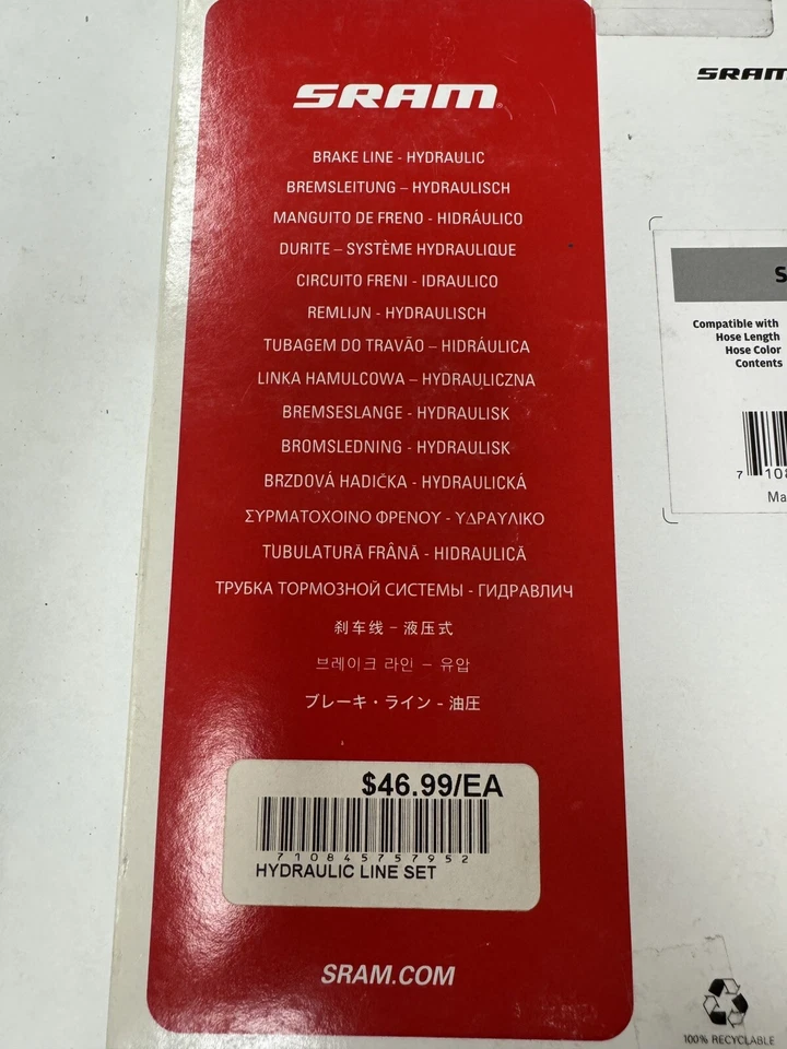Kit de línea hidráulica SRAM guía R guía RS RSC DB5 freno de nivel TL 2000 mm blanco Foto 4 de 4