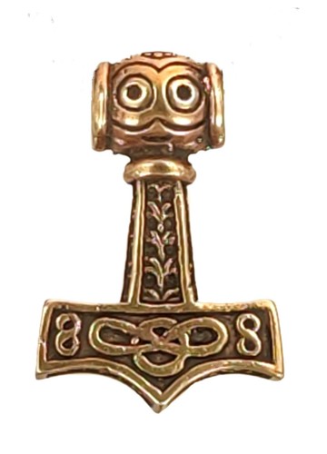 Thorshammer Anhänger Bronze Thorhammer Mjölnir diverse 39 verschiedene Motive - Bild 133 von 258