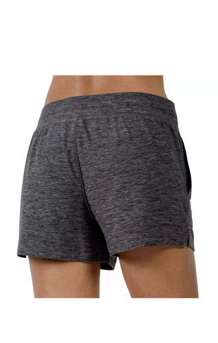 90 Degree Women's Heather Charcoal Soft Drawstring Casual Lounge Shorts New - Picture 3 of 5