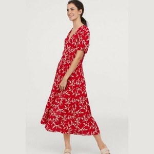 h&m red dress