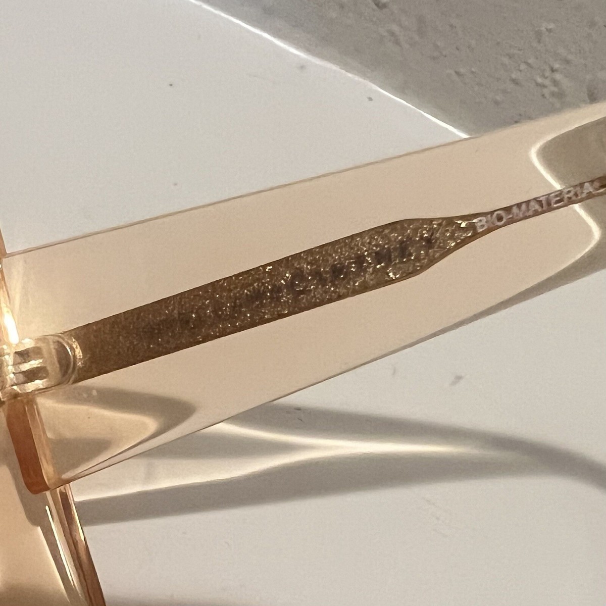 Stella MacCartney Square Clear Orange Bio Material Women’s Sunglasses NEW Stella McCartney Women main image 3