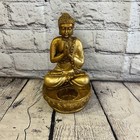 Gold & Bronze 20cm x 10cm Thai Buddha Tea Light Holder Statue Resin Hindu