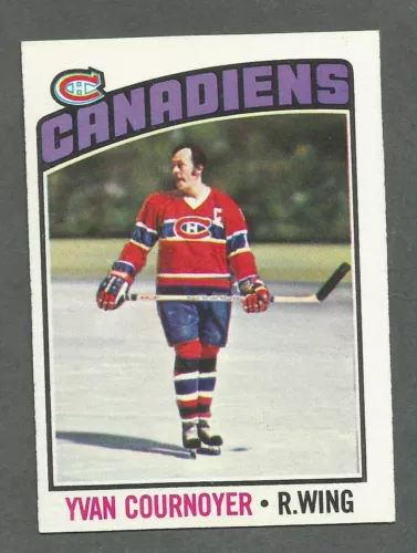 1976-77 Topps Hockey Yvan Cournoyer #30 Montreal Canadiens NM/MT