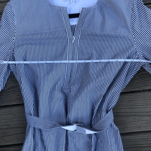 Elizabeth & James Eva P Mixed-Stripe Belted Dress Size 6, MSRP $198 - Picture 4 of 9