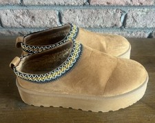 Mudd Platform Stormy Clogs Tan 10 Brown Suede Soft Inside Lining-UA