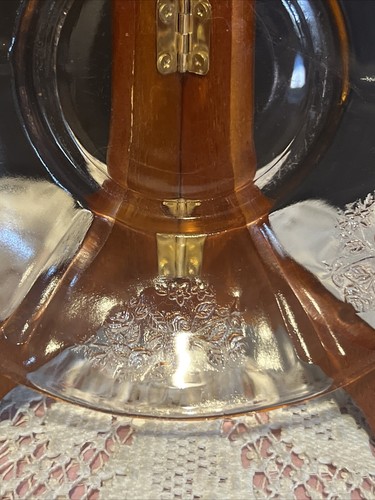 TAZZA DA TÈ E PIATTINO IN VETRO FEDERALE SHARON CAVOLO ROSA ROSA - Set di 2 - Foto 7 di 17