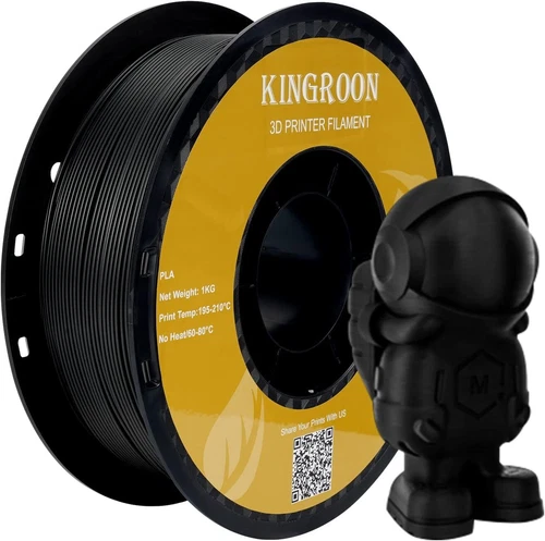 🔥 3D Printing PLA 1KG 1.75mm Printer Filament Spools Bundles Black Eco-friendly