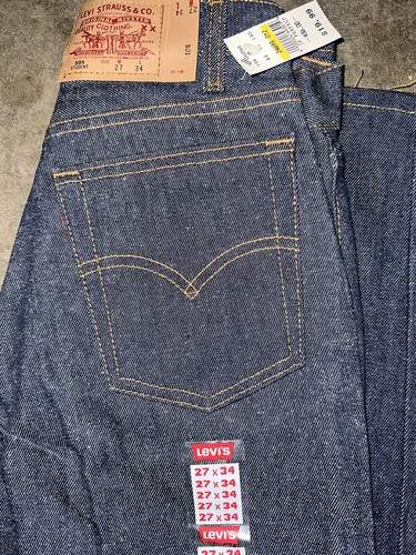 vintage levis 501 deadstock jeans Dark Indigo