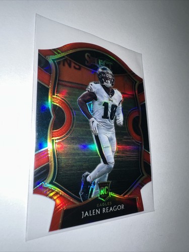 Tarjeta de novato Select Jalen Reagor 2020 roja troquelada - Imagen 3 de 5