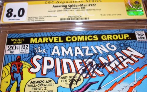 Amazing Spider-Man #122 CGC SS 8.0 SIGNED John Romita Sr +1 Death Green Goblin - Picture 2 of 4
