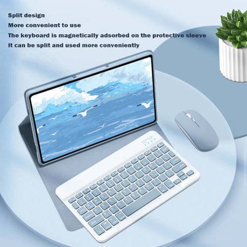 For iPad 7/8/9/10th Gen Air 4 5th Pro 11" 360 Rotating Case With Keyboard Mouse - Photo 4/49