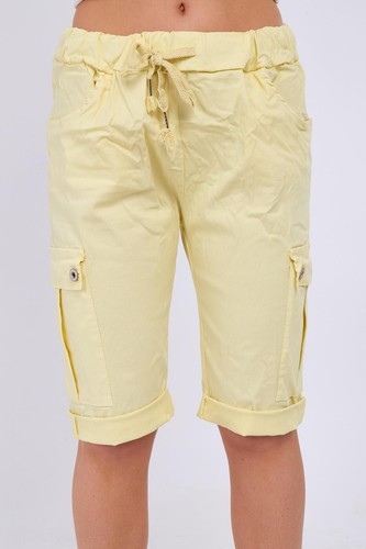 Womens Ladies Cotton Knee Length Summer Combat Cargo Casual Pant Magic Shorts - Picture 25 of 75