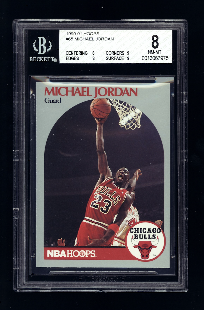 199091 Hoops 65 MICHAEL JORDAN BGS 8 w 9 9 Graded