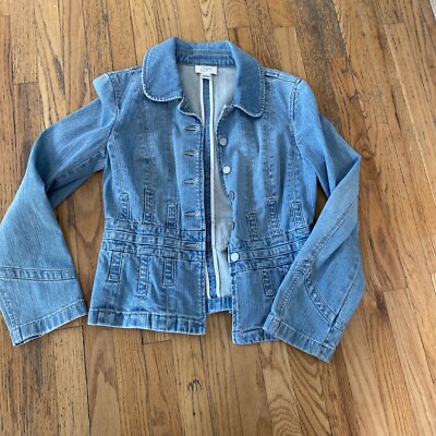 Ann Taylor Loft women's Denim Jean Jacket Sz In excellent condition 