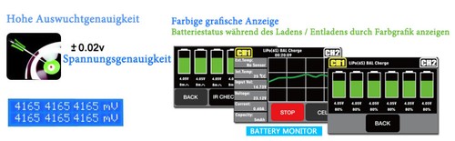 240W RC Akku Balance Ladegerät 10A AC/DC für LiPo LiHV LiFe Lilon NiCd NiMh - Bild 10 von 12