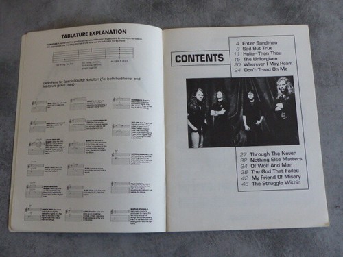 METALLICA - Black Album - SONGBOOK / TABULATUREN - GITARRE - Bild 4 von 6