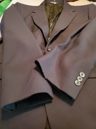 Seasons Spanner Herren 40R Blazer Navy Blau Anzug Jacke Sport Mantel Einfarbig OHNE HOSE - Bild 8 von 9