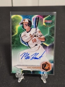 2023 Bowmans Best Green Refractor /99 Mac Horvath Auto B23-MHO Orioles