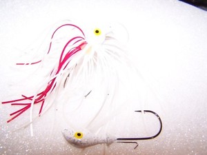 2-PAK-034-CULLIN-5-034-3-8-OZ-WHITE-SWIM-JIG-MUSTAD-ULTRA-PT