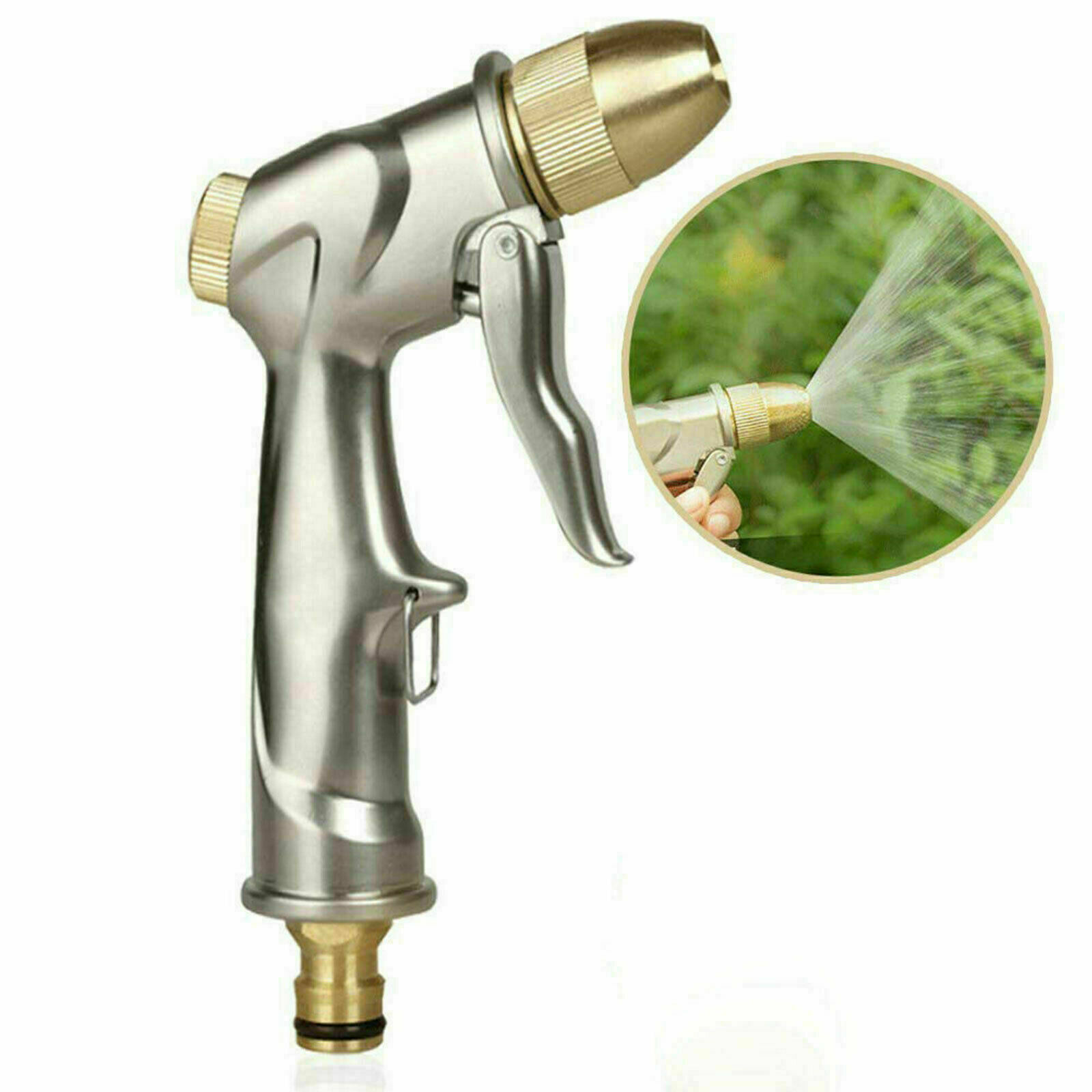 High Pressure Water Spray Gun Brass Nozzle Garden Hose Pipe Lawn Car Wash Best High Pressure Water Spray Gun Brass Nozzle Garden Hose Pipe Lawn Car Wash Best