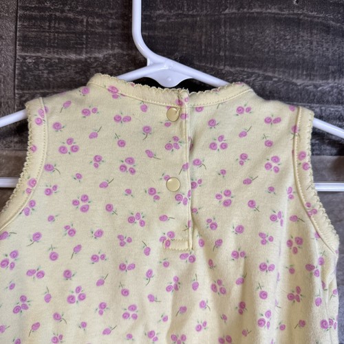 Vintage Just One Year Carter's Baby Girls Clothes SZ 6M Snap Tank Dress Outfit - Picture 11 of 13