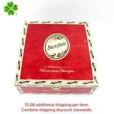 Brick House Churchill Empty Wood Cigar Box 8" x 8.25" x 2.75"