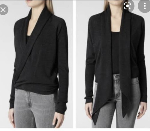 ALL SAINTS MERINO WOOL PIRATE CARDIGAN 