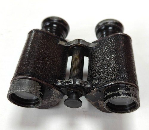 French Huet Paris 7x Extra Lumineuse WWI Binoculars. Individual Eye Focusing - Picture 3 of 5