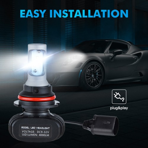 9007 HB5 LED Headlight Bulbs For Ford Expedition 1997-2002 High/Low Beam 6000K - Picture 9 of 10