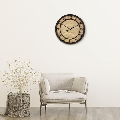 & Co 10" Farmhouse Series Wall Clock, Cottage Style, Vintage Design, Oil Rubbed - Picture 6 of 8
