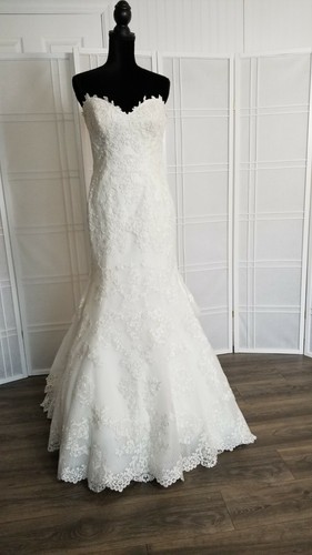 bridal gown size 12 color ivory designer Maggie Sottero - Picture 2 of 12