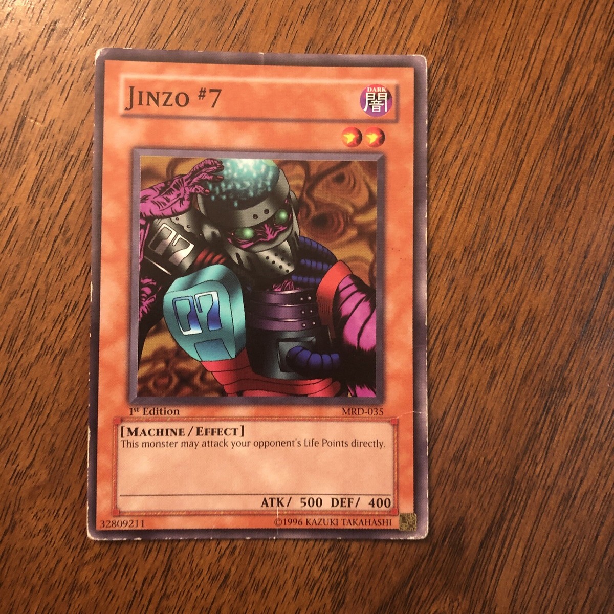 Yu-Gi-Oh! TCG Jinzo #7 Metal Raiders MRD-035 1st Edition Yu-Gi-Oh! TCG Jinzo #7 Metal Raiders MRD-035 1st Edition