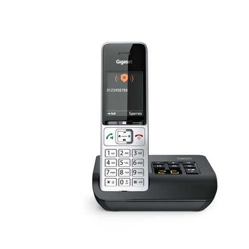 Gigaset COMFORT 500A silverblack Freisprechfkt. DECT Schnurlos Telefon IP20 NEU - Bild 2 von 4