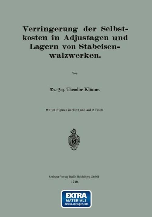 Thumbnail - Theodor Klönne | Verringerung Der Selbstkosten In Adjustagen Und