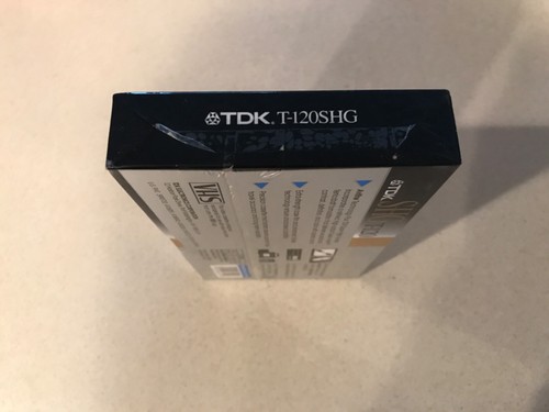 Cinta VHS de sonido y color T-120 súper alta calidad TDK S-HG nueva sellada - Imagen 4 de 4