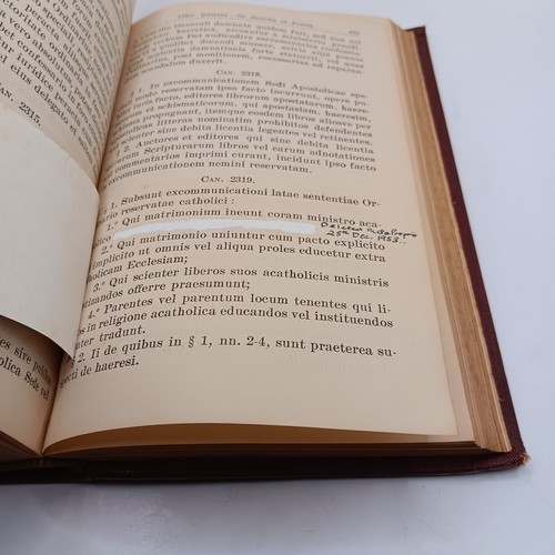 1918 Codex Iuris Canonici Code Of Canon Law Catholic Church Latin Antique Book - Picture 16 of 24