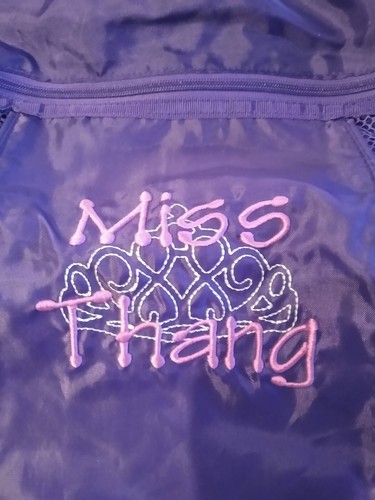 Thirty-One Miss Thang Purple Backpack Bag - Picture 4 of 5