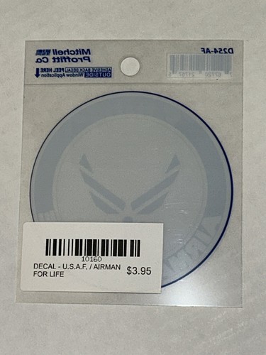 U.S. AIR FORCE / AIRMAN FOR LIFE DECAL - MITCHELL PROFFITT OUTSIDE DECAL - Picture 8 of 18