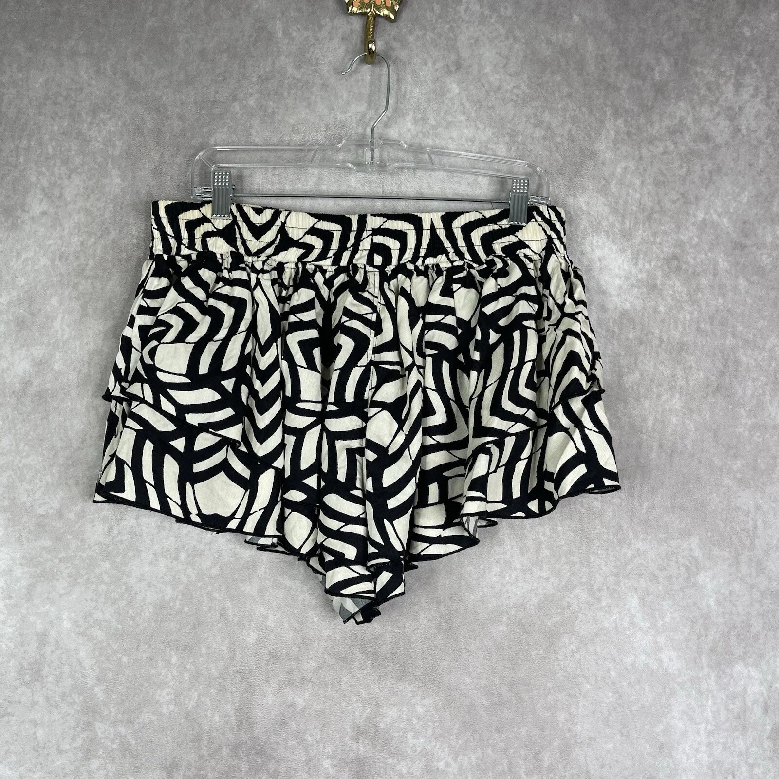 free-people-movement prima print ruffled tiered shorts