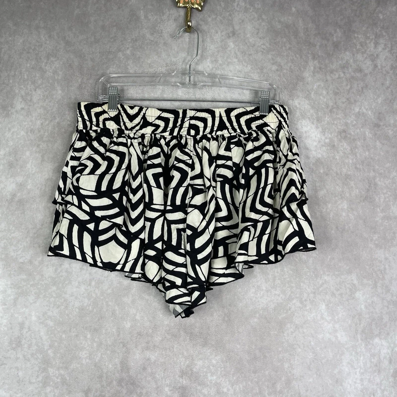 free-people-movement prima print ruffled tiered shorts